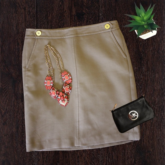 Talbots Dresses & Skirts - NWT Talbots Khaki Skirt Size 10 Petite